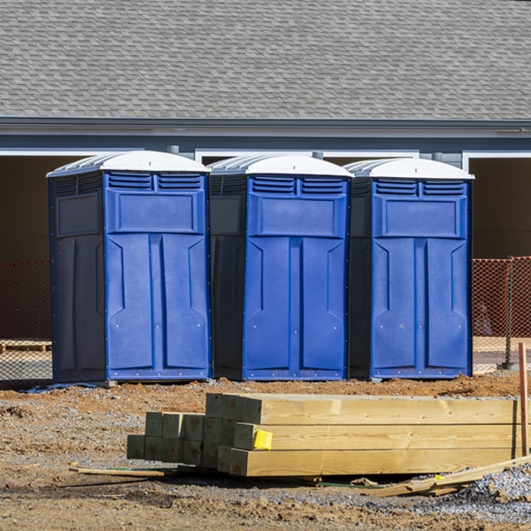 what is the expected delivery and pickup timeframe for the porta potties in Ellington NY